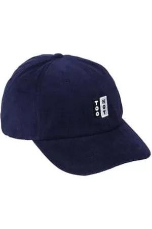 Too Hot To Hide Men Caps - Navy Needle Cord Embroidered Logo Cap