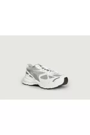 Axel Arigato Men Sneakers - Silver White Marathon Runner Sneakers