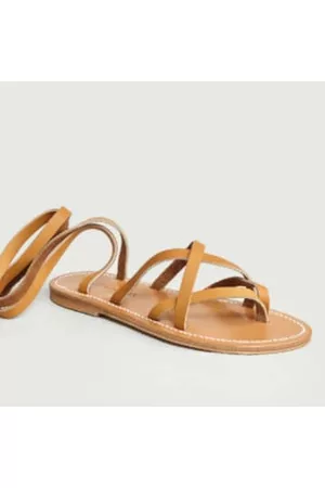 K jacques Women Leather Sandals - Natural Zenobie Sandals