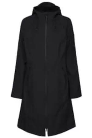 Ilse Jacobsen Women Rainwear - Dark Indigo Long Raincoat 37L