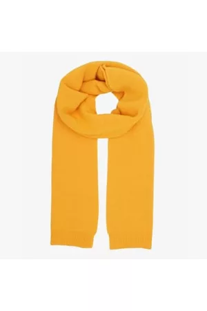 Colorful Standard Women Winter Scarves - Merino Wool Scarf Burned Yellow