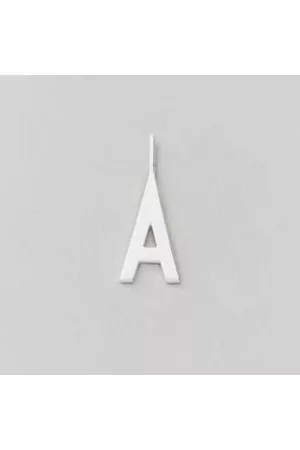 Design Letters Women Jewelry - 16mm Matt Silver Archetype Initial Charm