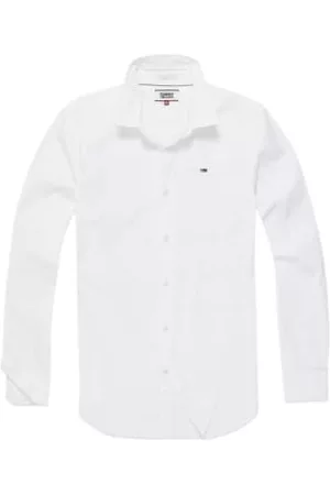 Tommy Hilfiger Men Long Sleeved Shirts - Original Flag Stretch Long Sleeve Shirt