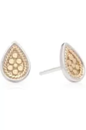 Anna Beck Women Stud Earrings - Classic Teardrop Stud Earring Silver Gold Mix