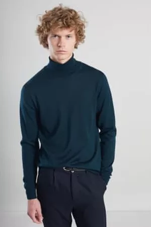 L'exception Paris Men Turtleneck Sweaters - Dark Merino Turtleneck Jumper