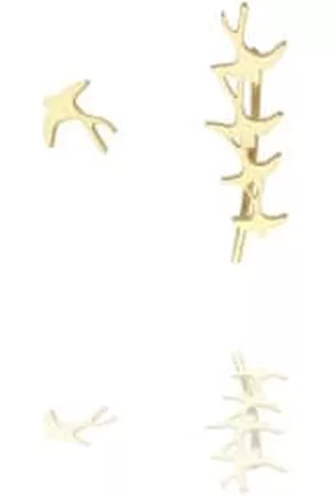 Curiouser and Curiouser Women Stud Earrings - Vermeil Mismatched Flock Of Birds Earrings