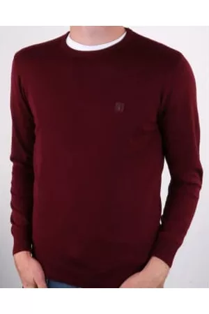 Gabicci Women Sweaters - Cole Port Burgundy Knitted Crew-neck Jumper