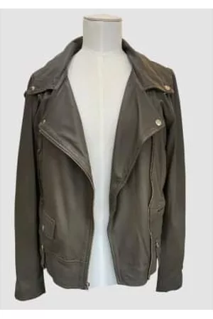 MDK / Munderingskompagniet Women Leather Jackets - Seattle Thin Leather Jacket Bungee Cord