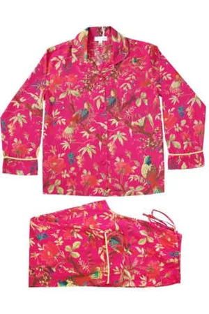 POWELL Women Pajamas - Ladies Hot Birds of Paradise Print Cotton Pyjamas