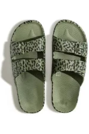 Freedom Moses Men Slippers - Slippers Prints Leo Cactus