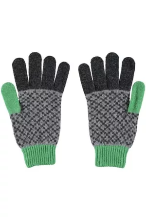 Catherine Tough Men Gloves - Mens Cross Lambswool Gloves Charcoal
