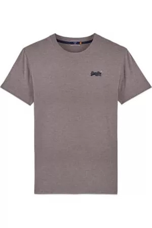 Superdry Men Vintage T-Shirts - Label Vintage Embroidery T Shirt Coastal Pink Grit