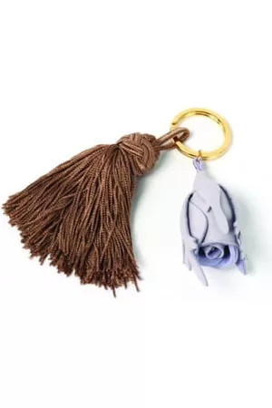 Maison Guillet Women Keychains - Keychain rose tassel brown