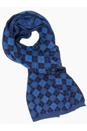 40 Colori Men Winter Scarves - Argyle Knitted Wool Scarf