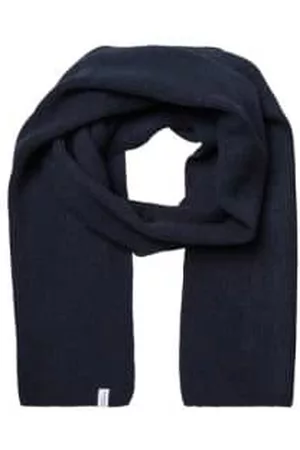 SELECTED Men Scarves - Cray Ribbed Scarf Sky Captain