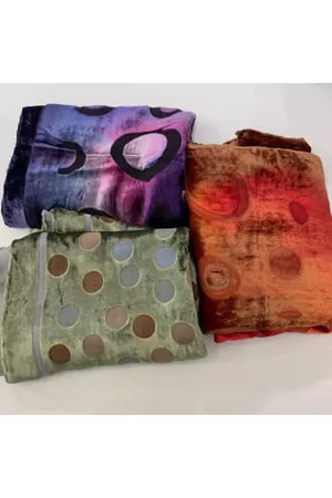 Besarani Women Scarves - Spots and Circles Silk Scarves