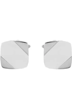 Dalaco Men Watches - Mother Of Pearl Square Cufflinks - Silver