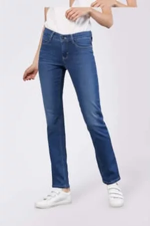 Mac Women Straight Jeans - Dream Straight Jeans In Mid Authentic