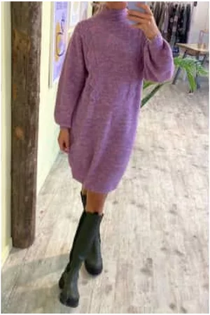 Numph Women Knit & Sweater Dresses - Carlotta Lilac Breeze Sweater Dress