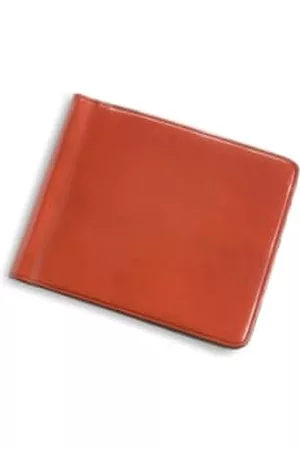 IL BUSSETTO Men Wallets - Bi-Fold Note Clip Wallet - Coral Red