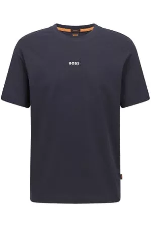 HUGO BOSS Men Short Sleeved T-Shirts - New Tchup T-Shirt - Navy