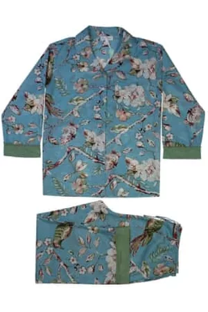 POWELL Women Pajamas - Ladies Blossom and Bird Print Cotton Pyjamas