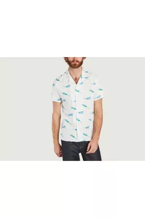Les Garçons Faciles Men Short sleeved Shirts - Luigi Riva Short Sleeve Shirt With Boat Print