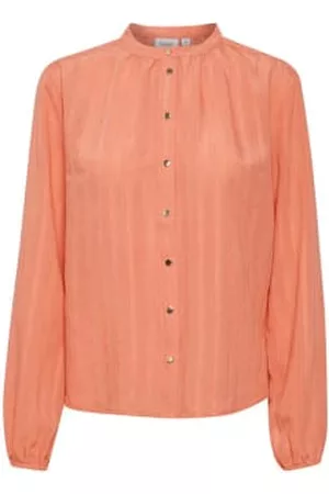 Saint Tropez Women Blouses - Terra Cotta Long Sleeved Blouse