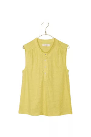 Indi & Cold Women Tank Tops - Button Front Sleeveless Top