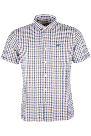 Barbour Men Short sleeved Shirts - Arnott Short Sleeve Summer Shirt - Olive