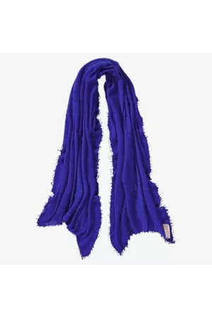 PUR SCHOEN Women Winter Scarves - Hand Felted Cashmere Soft Scarf - Blueberry + Gift
