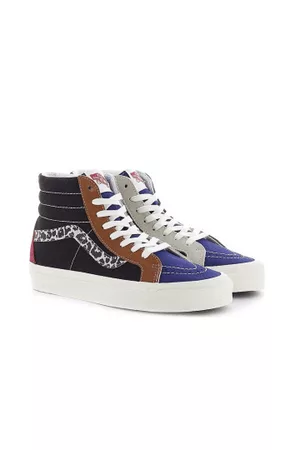 Vans Men Designer Hi-Tops - Ua Sk8-hi 38 Dx Og Crimson &