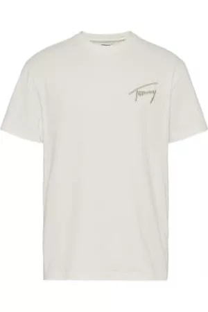 Tommy Hilfiger Men Short Sleeved T-Shirts - Tommy Signature Embroidery T-Shirt - Ancient