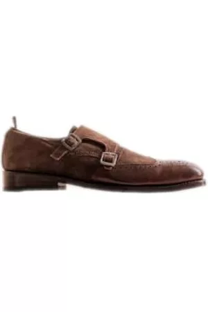 Labuta Men Formal Shoes - Toil - Chaussures Monk Daim & Cuir - Marron