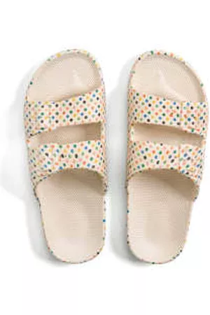 Freedom Moses Women Slippers - Slippers Retro Dots Stone