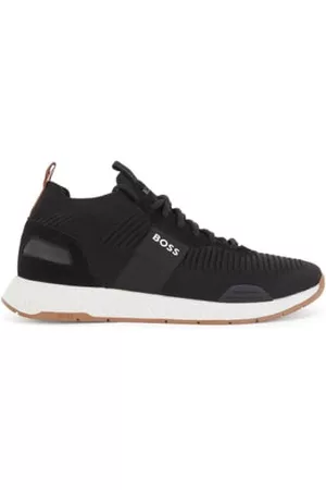 HUGO BOSS Men Sports Equipment - Titanium Knit Runner Knsta Trainers - /White/Gum