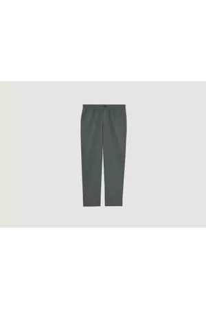 L'exception Paris Men Twill Pants - Pleated Pants In Cotton Twill