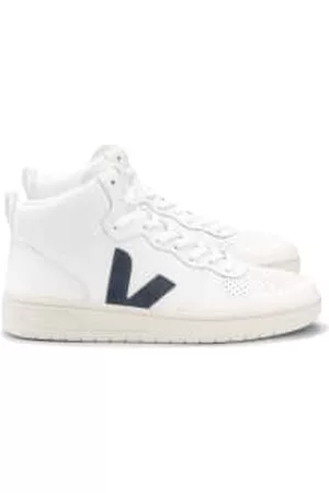 Veja Women Sneakers - V-15 Leather High Top Trainers - Nautico
