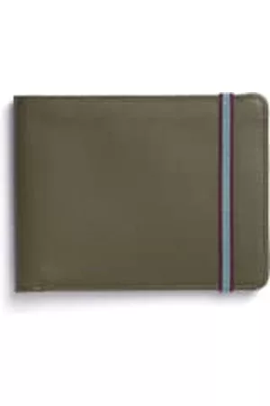 Carré Royal Men Wallets - Khaki leather wallet with elastic