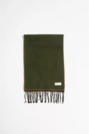 Universal Works Women Scarves - Double Sided Scarf Olive/brown