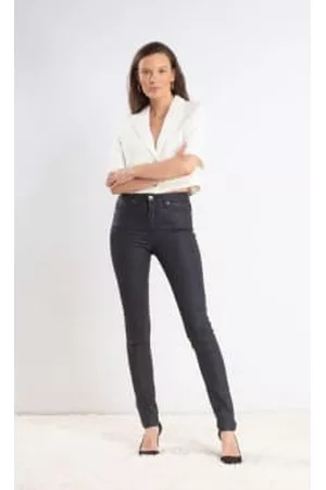 Denim Studio Women Jeans - Claire Wax Sateen Navy Jeans