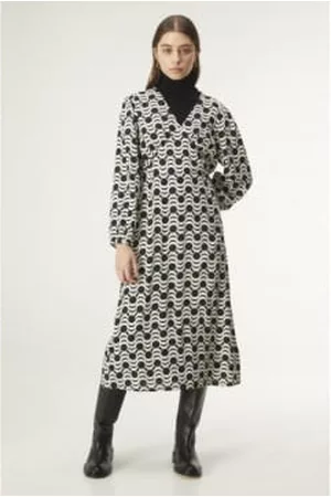 Compañía fantástica Women Printed & Patterned Dresses - Vintage Geometric Print Dress