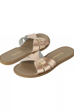 Salt-Water Women Slide Sandals - Rose Gold Slide Sandals