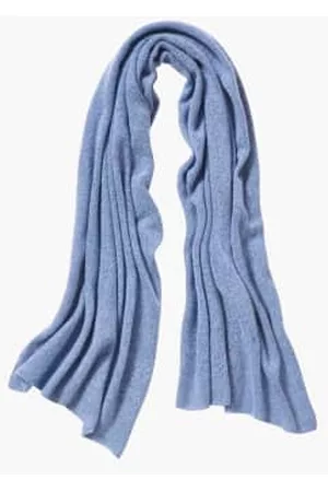 PUR SCHOEN Women Winter Scarves - Royal Scarf Made from Cashmere Wool - Ice Blue