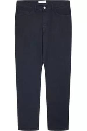 Knowledge Cotton Apparal Men Twill Pants - 70349 Tim tapered Twill Pant Total Eclipse