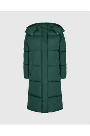 Anorak Women Puffer Jackets - Minimum Flawly Puffa Coat Forest