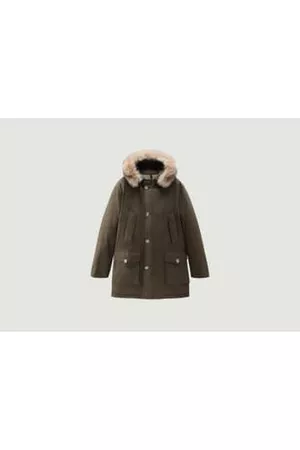 Woolrich Men Fur Jackets - Artic Parka In Ramar With Removable Fur