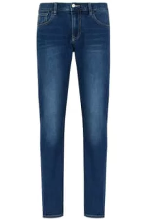 Armani Exchange Men Slim Jeans - J13 Slim Fit Jeans - Stone Wash