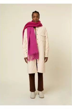 FRNCH Women Winter Scarves - Big Wool Scarf - Pink