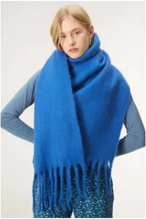 Compañía fantástica Women Winter Scarves - Compania Fantastic Large Wool Scarf - Blue